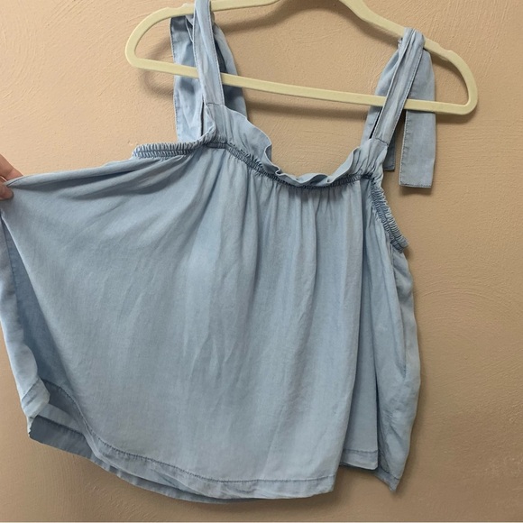 ALL SAINTS Flo Tencel Top Light Blue Size 10 NWT New - Picture 4 of 11